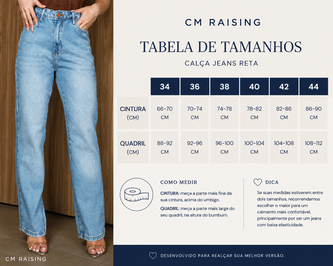 Calça Sky Reta (Consciência jeans).